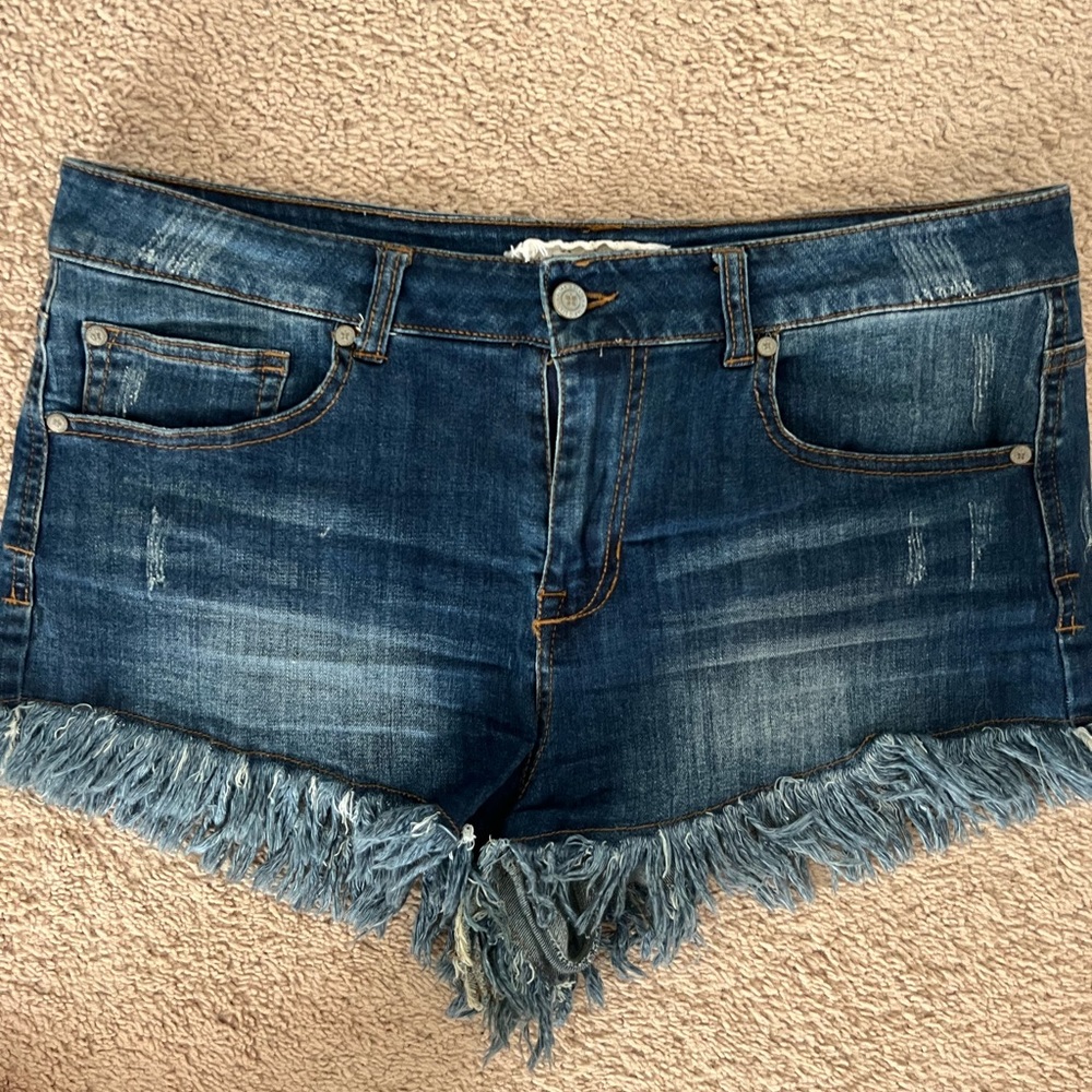 Alter’d State high-rise Jean shorts